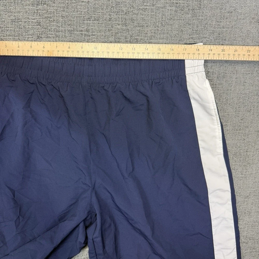 Vintage Nike Basketball Shorts Mens XXL Blue White Baggy Drawstring Silver Tag‎